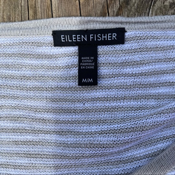 Eileen Fisher linen-blend slub top! - Picture 5 of 7